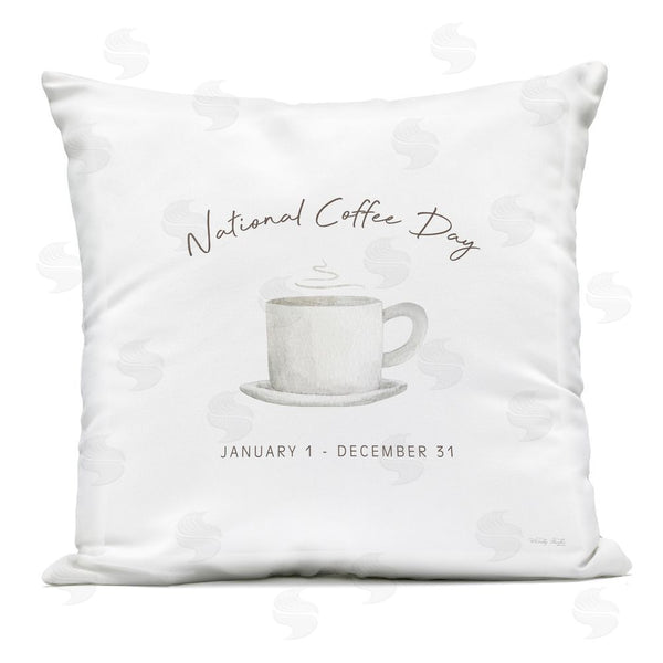 Stupell Industries Cindy Jacobs | Everyday National Coffee Day Printed Throw Pillow