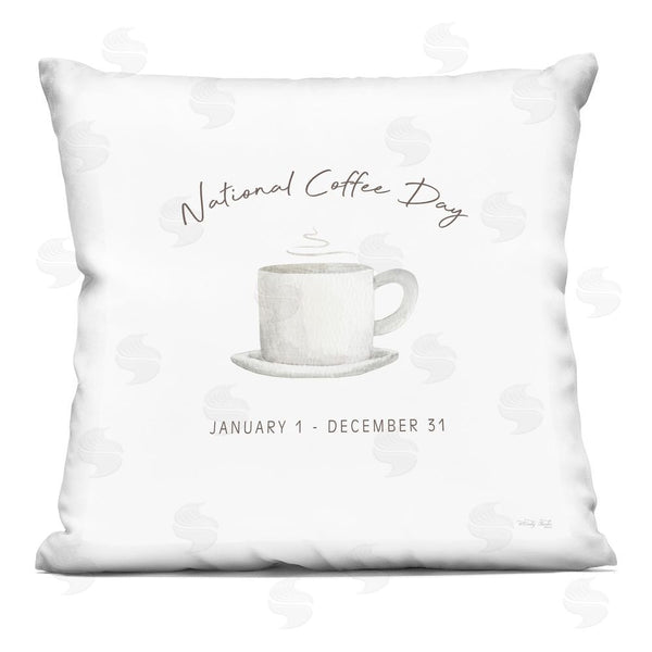 stupell industries Cindy Jacobs | Everyday National Coffee Day Printed Throw Pillow