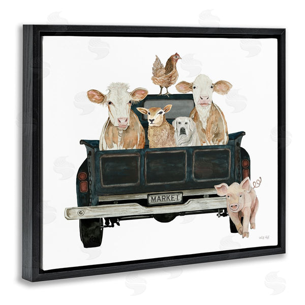 Stupell Industries Cindy Jacobs | Farm Animals In Truck Wall Art
