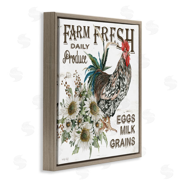 Stupell Industries Cindy Jacobs | Farm Fresh Country Hen Wall Art