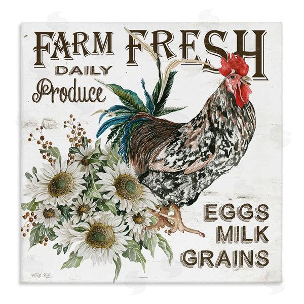 stupell industries Cindy Jacobs | Farm Fresh Country Hen Wall Art