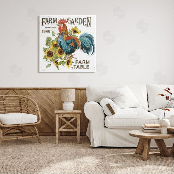 Stupell Industries Cindy Jacobs | Farm To Table Rooster Wall Art