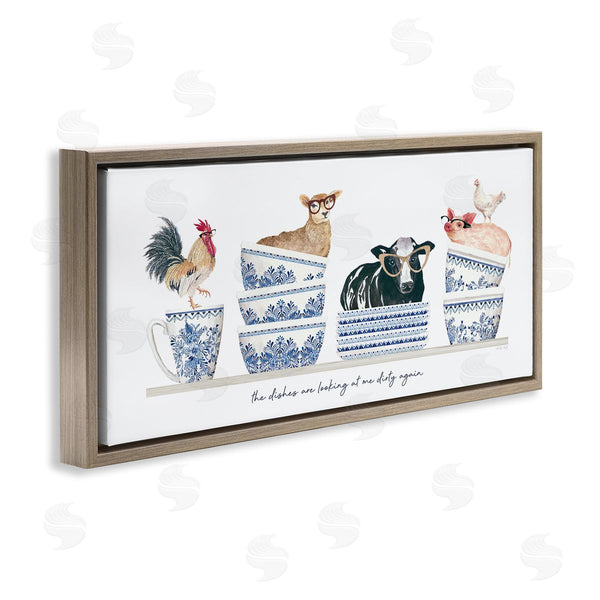Stupell Industries Cindy Jacobs | Farmhouse Dirty Dishes Wall Art