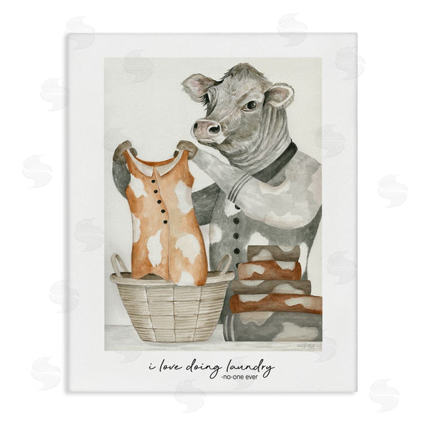 stupell industries Cindy Jacobs | Funny Laundry Cow Phrase Wall Art