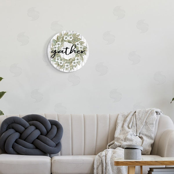 Stupell Industries Cindy Jacobs | Gather Faux Floral Wreath Wall Art