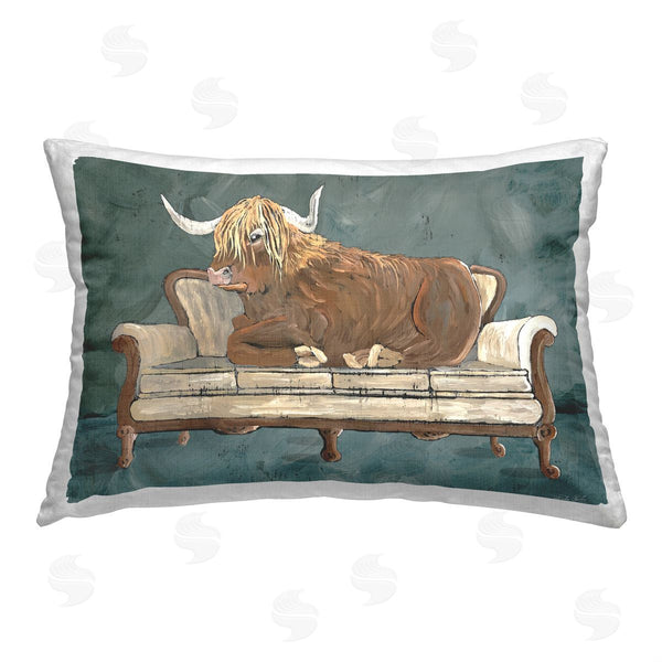 stupell industries Cindy Jacobs | Highland Cow on Couch