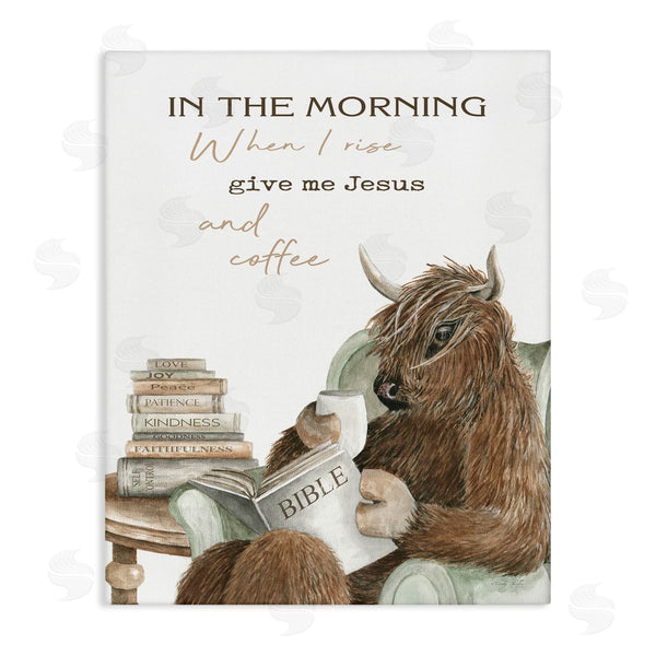 stupell industries Cindy Jacobs | Jesus & Coffee Cattle Phrase Wall Art