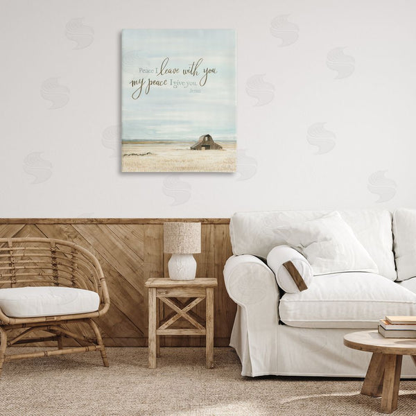 Stupell Industries Cindy Jacobs | Leave With Peace Barn Wall Art