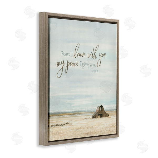 Stupell Industries Cindy Jacobs | Leave With Peace Barn Wall Art