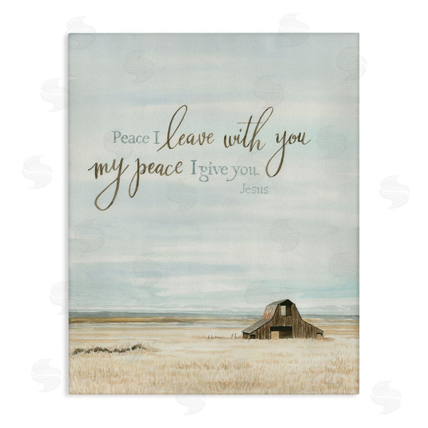 stupell industries Cindy Jacobs | Leave with Peace Barn Wall Art