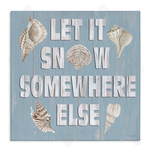 stupell industries Cindy Jacobs | Let It Snow Somewhere Else Seashells Wall Art