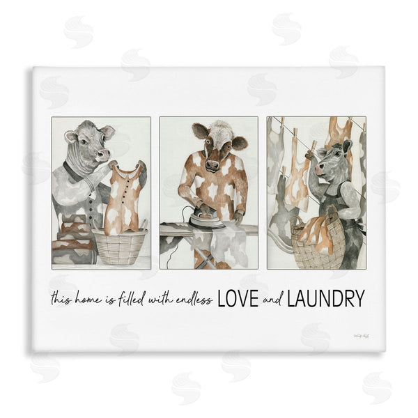 stupell industries Cindy Jacobs | Love & Laundry Cows Wall Art