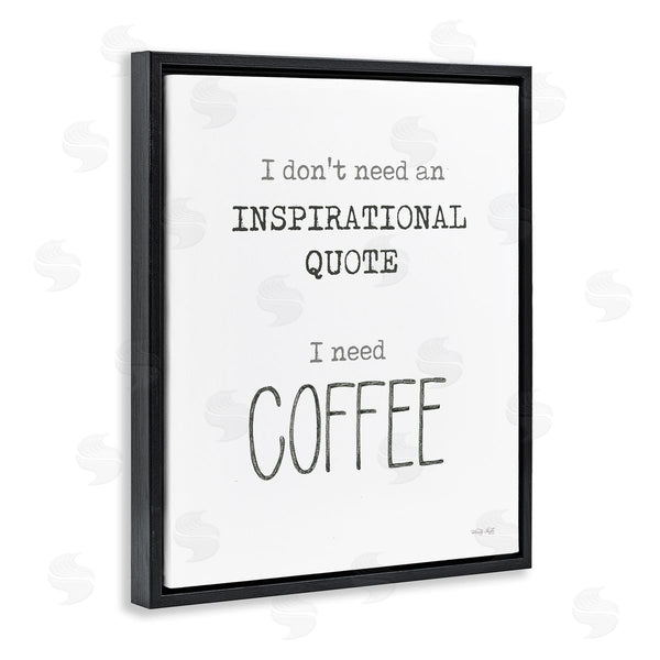 Stupell Industries Cindy Jacobs | Need Coffee Humorous Cranky Morning Kitchen Typography Wall Art