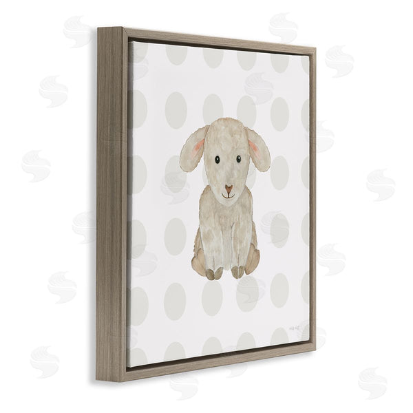 Stupell Industries Cindy Jacobs | Nursery Lamb On Dots