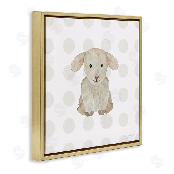 Stupell Industries Cindy Jacobs | Nursery Lamb On Dots