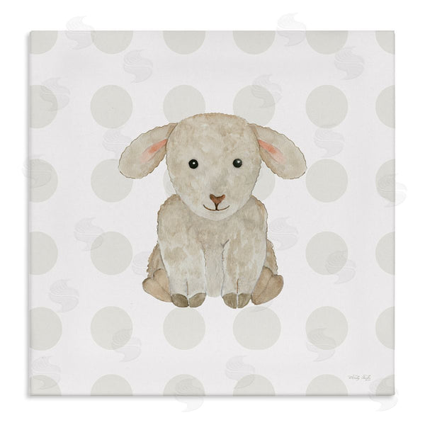 stupell industries Cindy Jacobs | Nursery Lamb on Dots