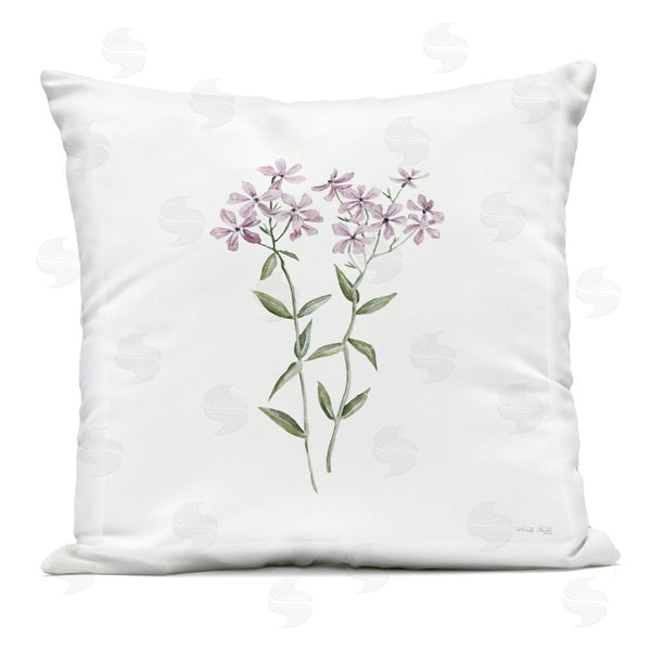 Stupell Industries Cindy Jacobs | Purple Phlox Botanical Printed Throw Pillow