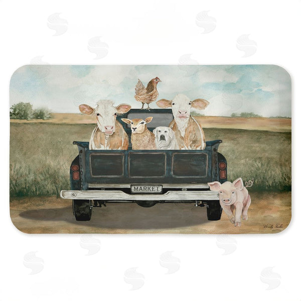 stupell industries Cindy Jacobs | Ready For A Ride Animals Anti-Fatigue Mat