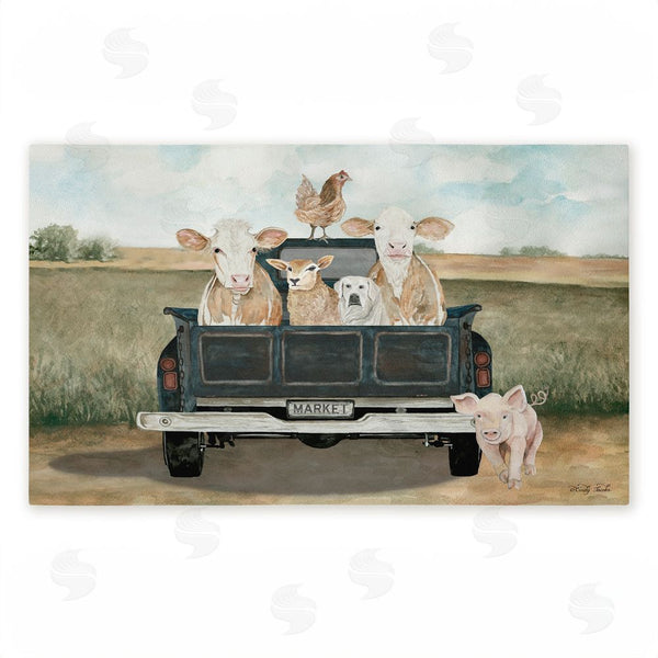 stupell industries Cindy Jacobs | Ready For A Ride Animals Non-Woven Door Mat