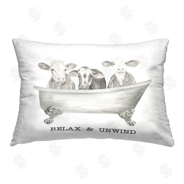 stupell industries Cindy Jacobs | Relax Unwind Cow Tub