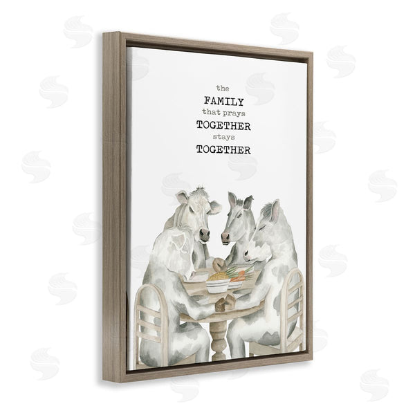 Stupell Industries Cindy Jacobs | Religious Praying Cows Wall Art