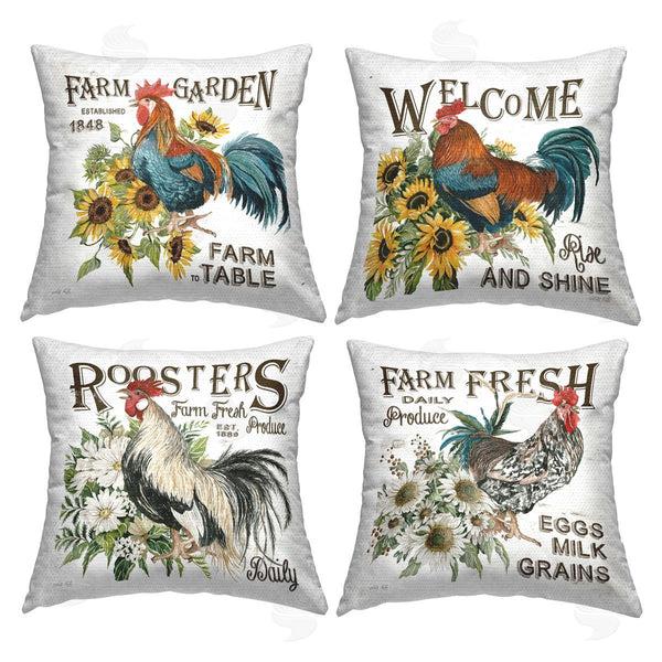 Stupell Industries Cindy Jacobs | Rustic Farm Fresh Produce Printed Throw Pillow Set