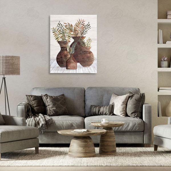 Stupell Industries Cindy Jacobs | Rustic Pottery Plants Wall Art