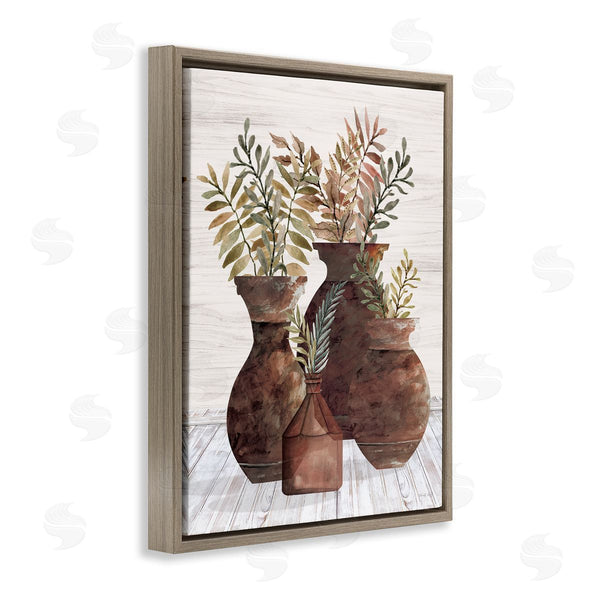 Stupell Industries Cindy Jacobs | Rustic Pottery Plants Wall Art