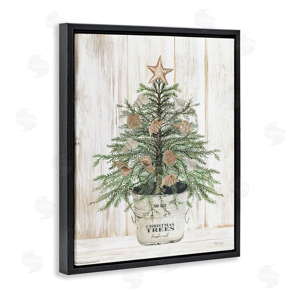 Stupell Industries Cindy Jacobs | Rustic Seashell Christmas Tree