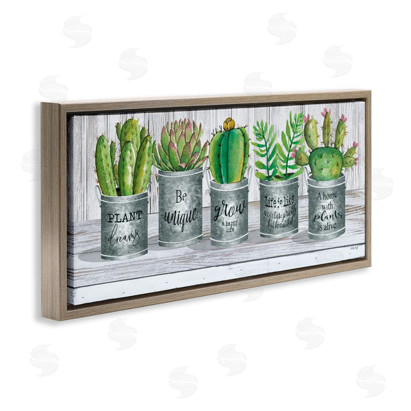 Stupell Industries Cindy Jacobs | Succulents With Plant Life Puns Wall Art