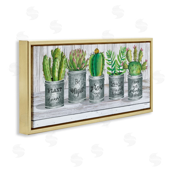 Stupell Industries Cindy Jacobs | Succulents With Plant Life Puns Wall Art