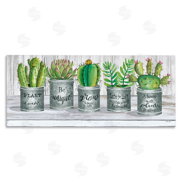 stupell industries Cindy Jacobs | Succulents with Plant Life Puns Wall Art