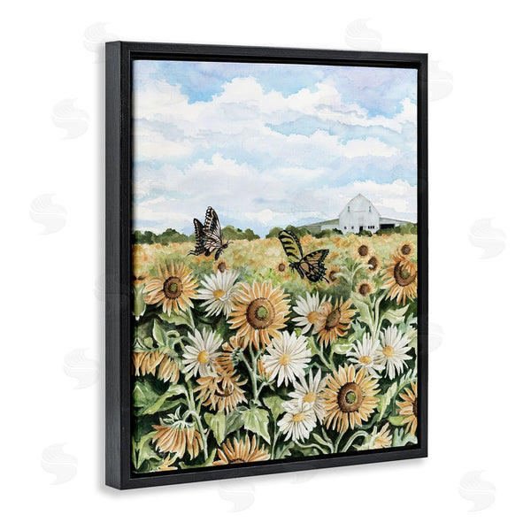 Stupell Industries Cindy Jacobs | Sunflower Garden With Butterflies Wall Art