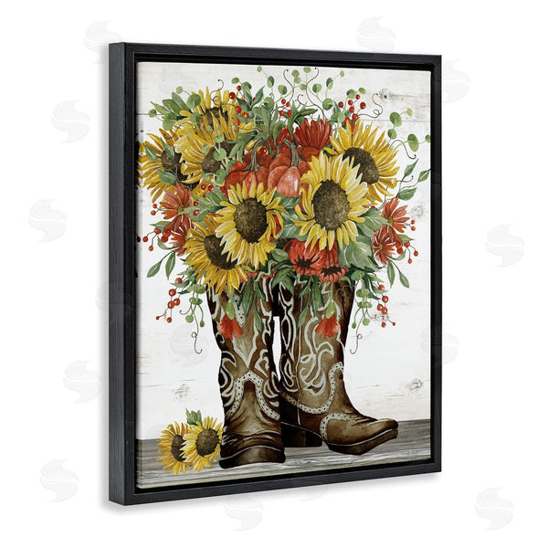 Stupell Industries Cindy Jacobs | Sunflowers In Western Boots