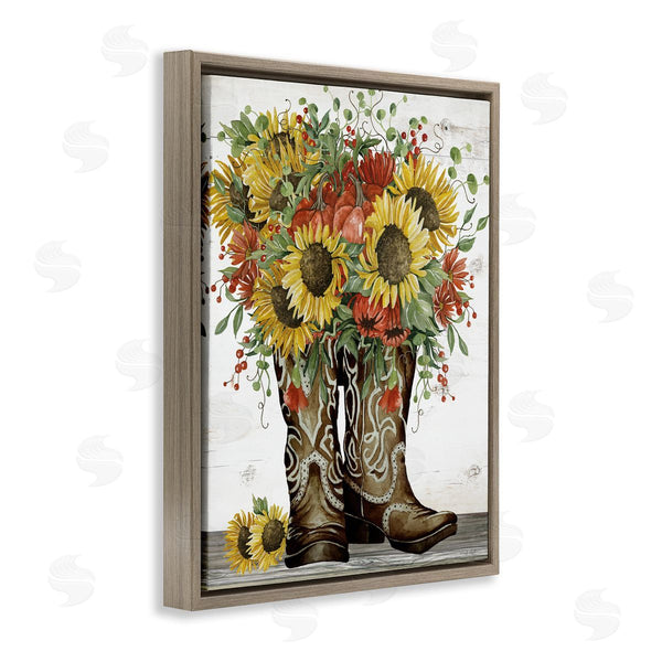 Stupell Industries Cindy Jacobs | Sunflowers In Western Boots