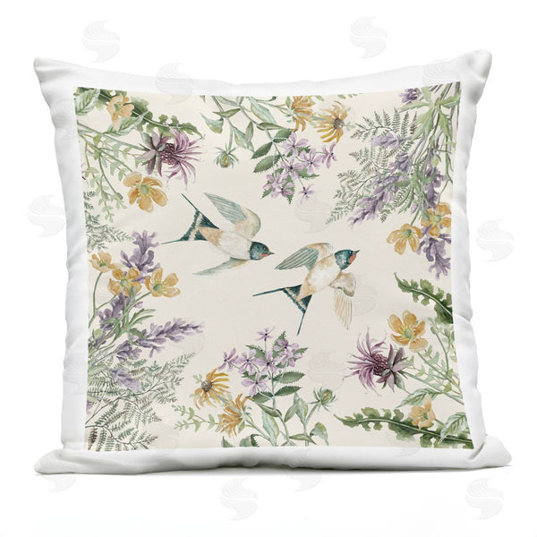 Stupell Industries Cindy Jacobs | Two Birds Nature Fern Botanicals Printed Throw Pillow
