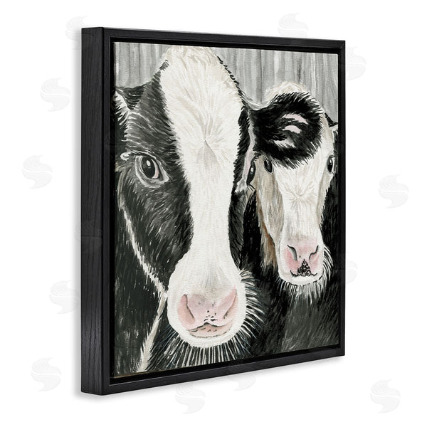 Stupell Industries Cindy Jacobs | Two Farm Cows Country Portrait Wall Art