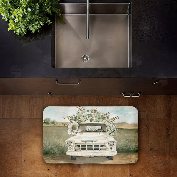 Stupell Industries Cindy Jacobs | Vintage Flower Delivery Anti-Fatigue Mat