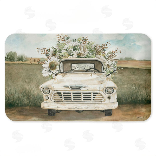 stupell industries Cindy Jacobs | Vintage Flower Delivery Anti-Fatigue Mat