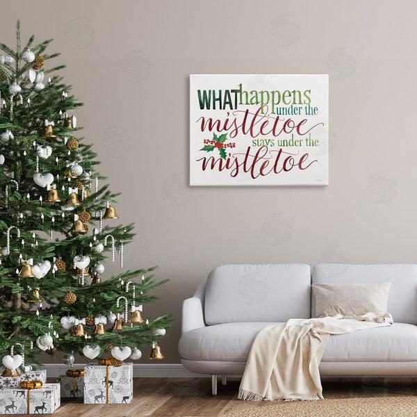 Stupell Industries Cindy Jacobs | Witty Mistletoe Quote Wall Art