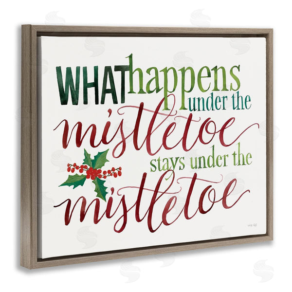 Stupell Industries Cindy Jacobs | Witty Mistletoe Quote Wall Art