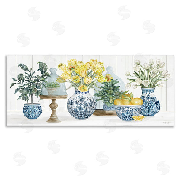 stupell industries Cindy Jacobs | Yellow Tulips & Lemon Fruits Wall Art