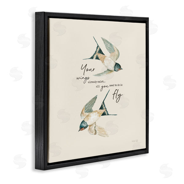 Stupell Industries Cindy Jacobs | Your Wings Already Exist Flying Birds Wall Art