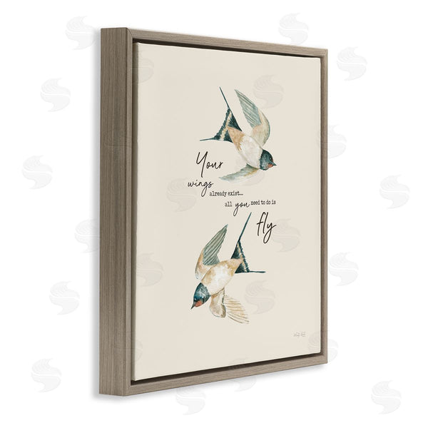 Stupell Industries Cindy Jacobs | Your Wings Already Exist Flying Birds Wall Art