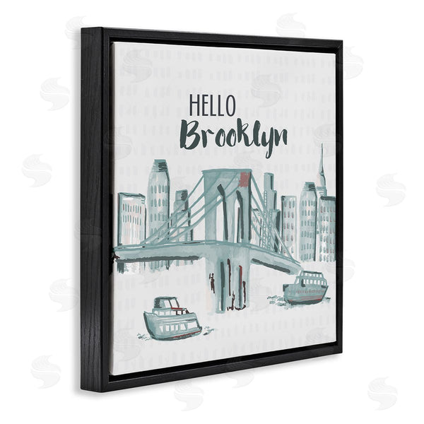 Stupell Industries Cindy Willingham | Hello Brooklyn Bridge Cityscape
