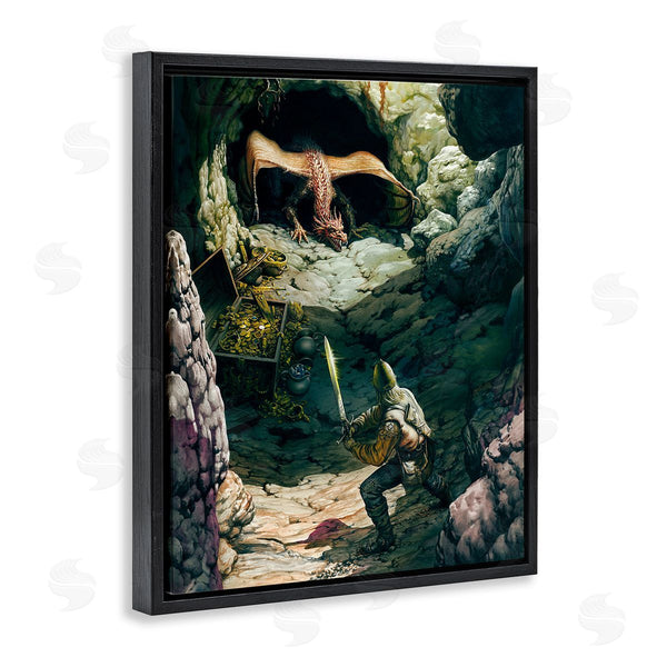 Stupell Industries Ciruelo | Dragon & Knight Battle Wall Art