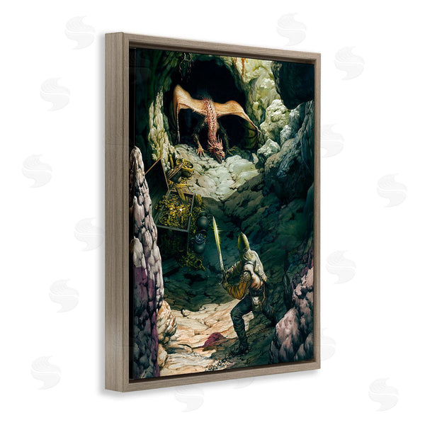 Stupell Industries Ciruelo | Dragon & Knight Battle Wall Art