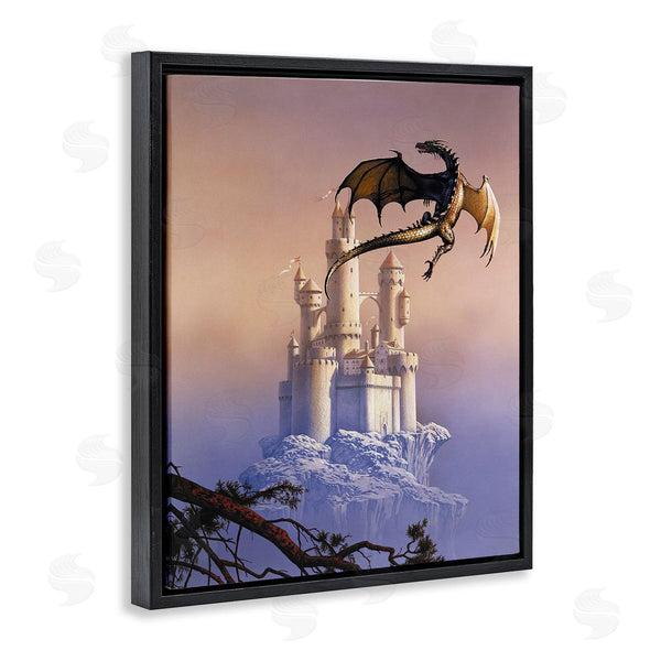 Stupell Industries Ciruelo | Magical Dragon & Castle Wall Art