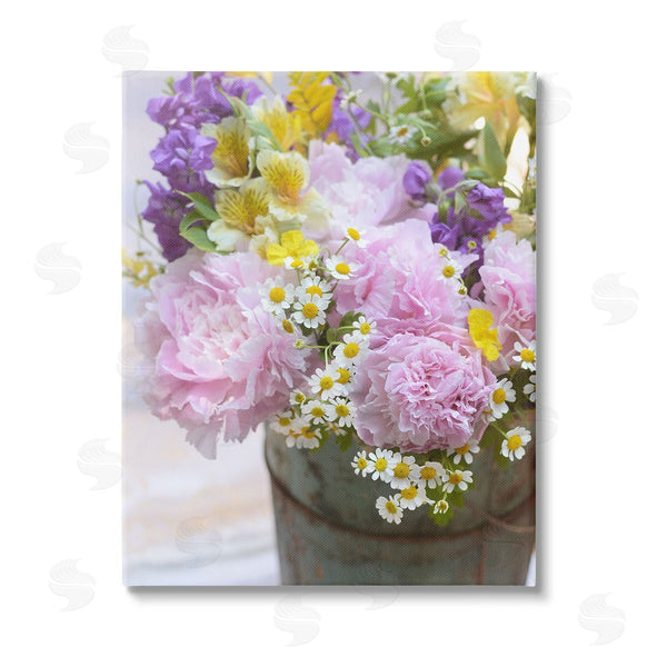 stupell industries Claire Brocato | Spring Blooms in Bucket Wall Art