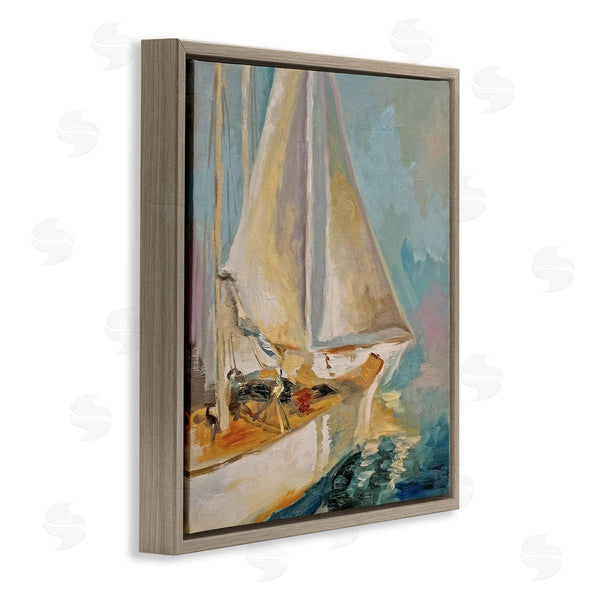 Stupell Industries Claire Cormany | Traditional Nautical Sailboat On The Water Wall Art